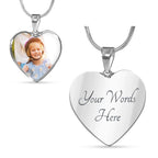 Heart Photo Pendant Necklace