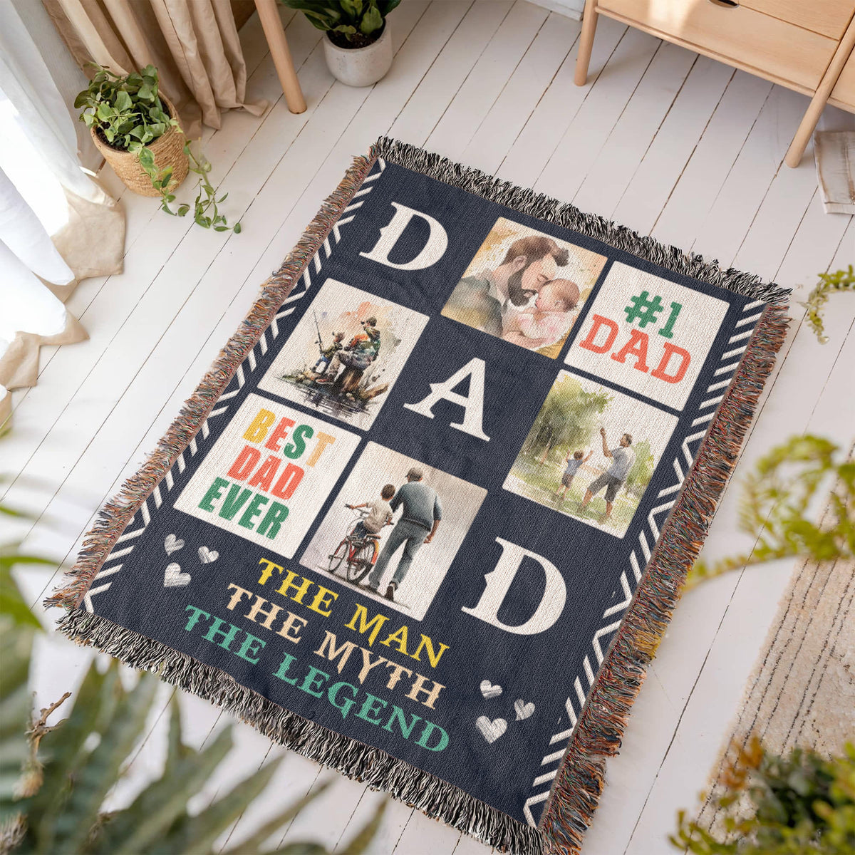 Best Dad Ever - Woven Blanket
