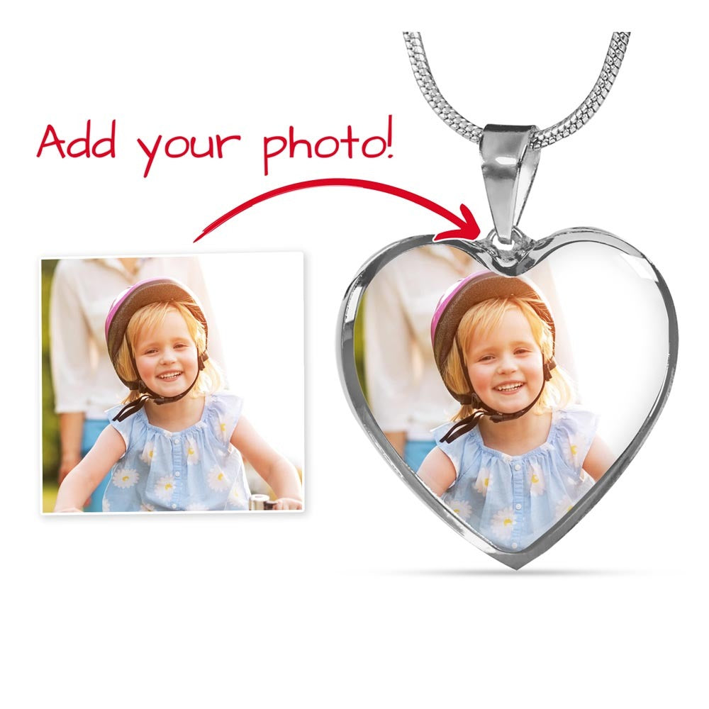 Heart Photo Pendant Necklace