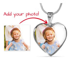 Heart Photo Pendant Necklace