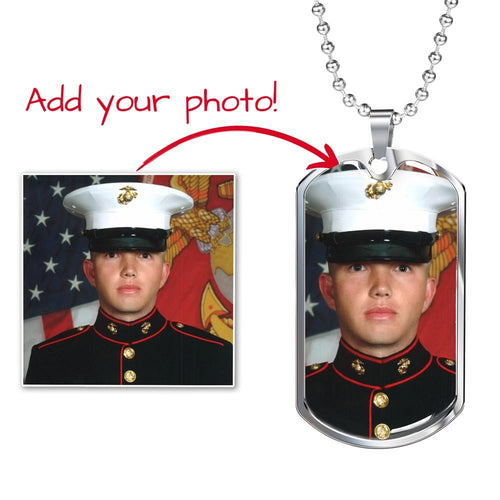 Add Your Photo Dog Tag Necklace