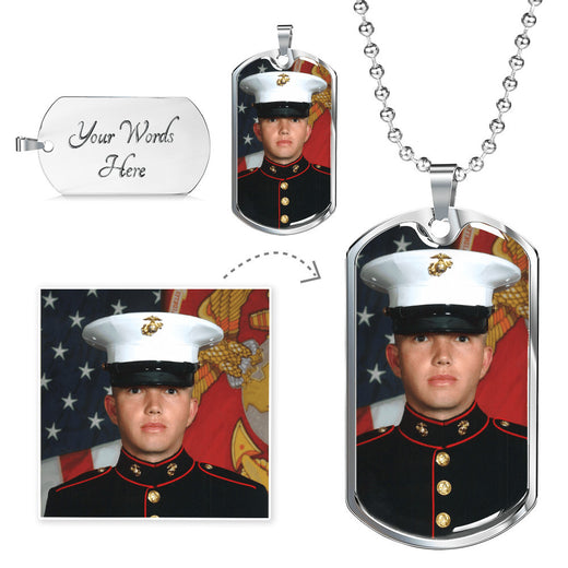 Add Your Photo Dog Tag Necklace