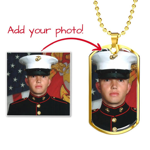 Add Your Photo Dog Tag Necklace