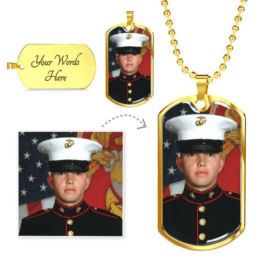 Add Your Photo Dog Tag Necklace