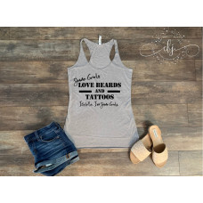 "Beards and Tattoos" Racerback Tank
