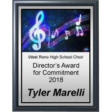 Glowing Notes Music Plaque