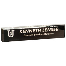 10" Black Acrylic Desk Wedge