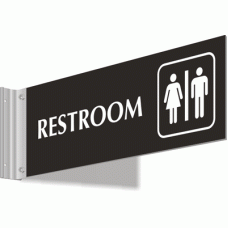 3" x 10" Corridor Sign with Engraved Plastic Insert