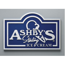 Cast aluminum plaque, rectangular