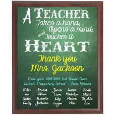 Chalkboard Teacher Plaque