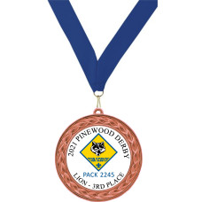Cub Scout Custom Insert Medal, Bronze