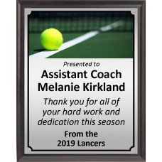 Ball on Line Tennis Plaque