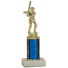 Economy Trophy with Genuine Marble Base and 3” of Column