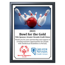 Bowl For The Gold 2021 Title Sponsor Plaque