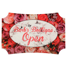 Small Berlin Shape Glossy White Aluminum Photo Panel