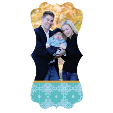 Medium Crete Shape Glossy White Aluminum Photo Panel