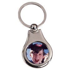 Pear Shaped Metal Key Chain