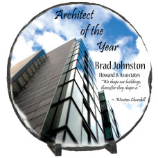 Glossy Round Photo Stone