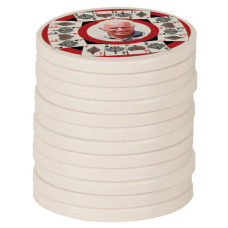 White Edge Poker Chip
