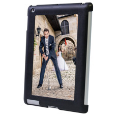 Textured Black Plastic Ipad 2/3/4 Case Hard Plastic Shell