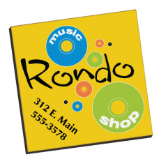 Square Hardboard Magnet With Square Corners