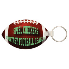 Glossy Plastic Football Key Chain