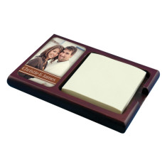 Mahogany Sticky Note Holder