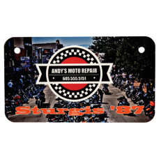 Uv Resistant .025 Aluminum Motorcycle License Plate
