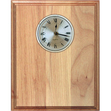 8" x 10 Genuine Red Alder Clock Plaque