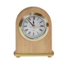 4" x 5” Red Alder Arch Desk Clock