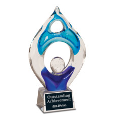 10 1/4" Winner Art Glass