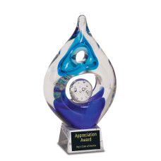 8 1/2" Winner Art Glass