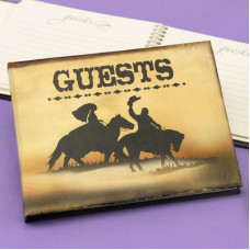Cowboy Couple Guest Book
