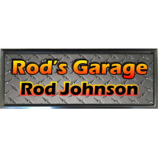 Black Plastic 1" x 3 Name Badge with Square Corners