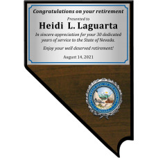Economy Nevada Shaped Plaque