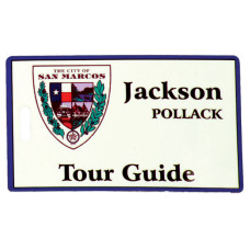 Glossy Rectangular Plastic Bag Tag