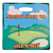 Glossy Square Plastic Bag Tag