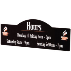 Display Shape Glossy Hardboard Sign