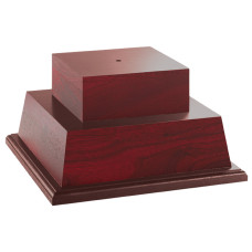 2-Tier Wood Trophy Base, 7"