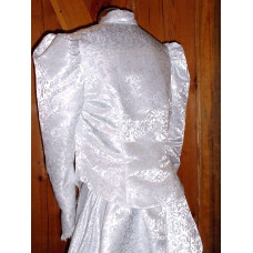 Simple Graces "Lilith and Lillian" Set in Satin Jacquard, White, Size 16