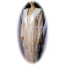 Ivory Lace Frock Jacket