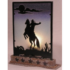 Cowboy Silhouette Votive Holder