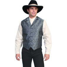 Wah Maker Blue Paisley Vest