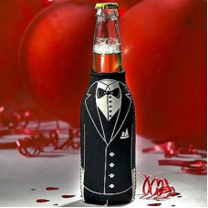 Black Tuxedo Bottle Koozie