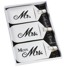 Set of 3 Mr. & Mrs. Luggage Tags